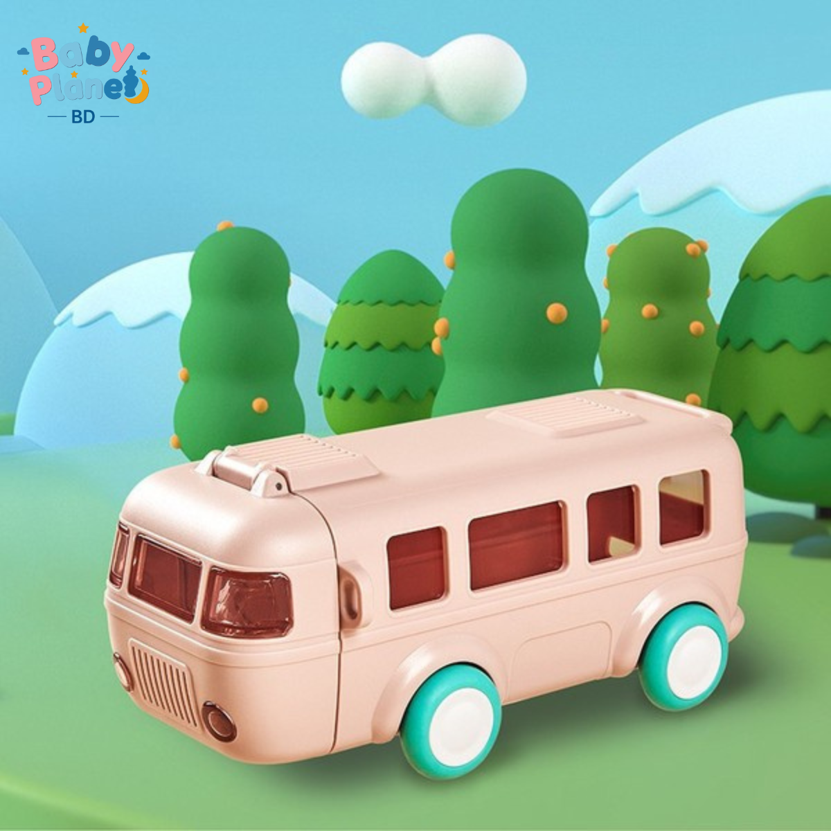 Creative Baby Bus Design Children’s Straw Water Cup